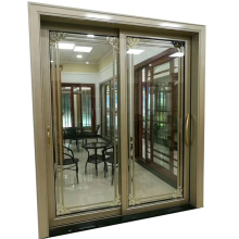 2.0mm aluminium profile frame thickness safety glass modern house door design sliding gate design grill gate for home